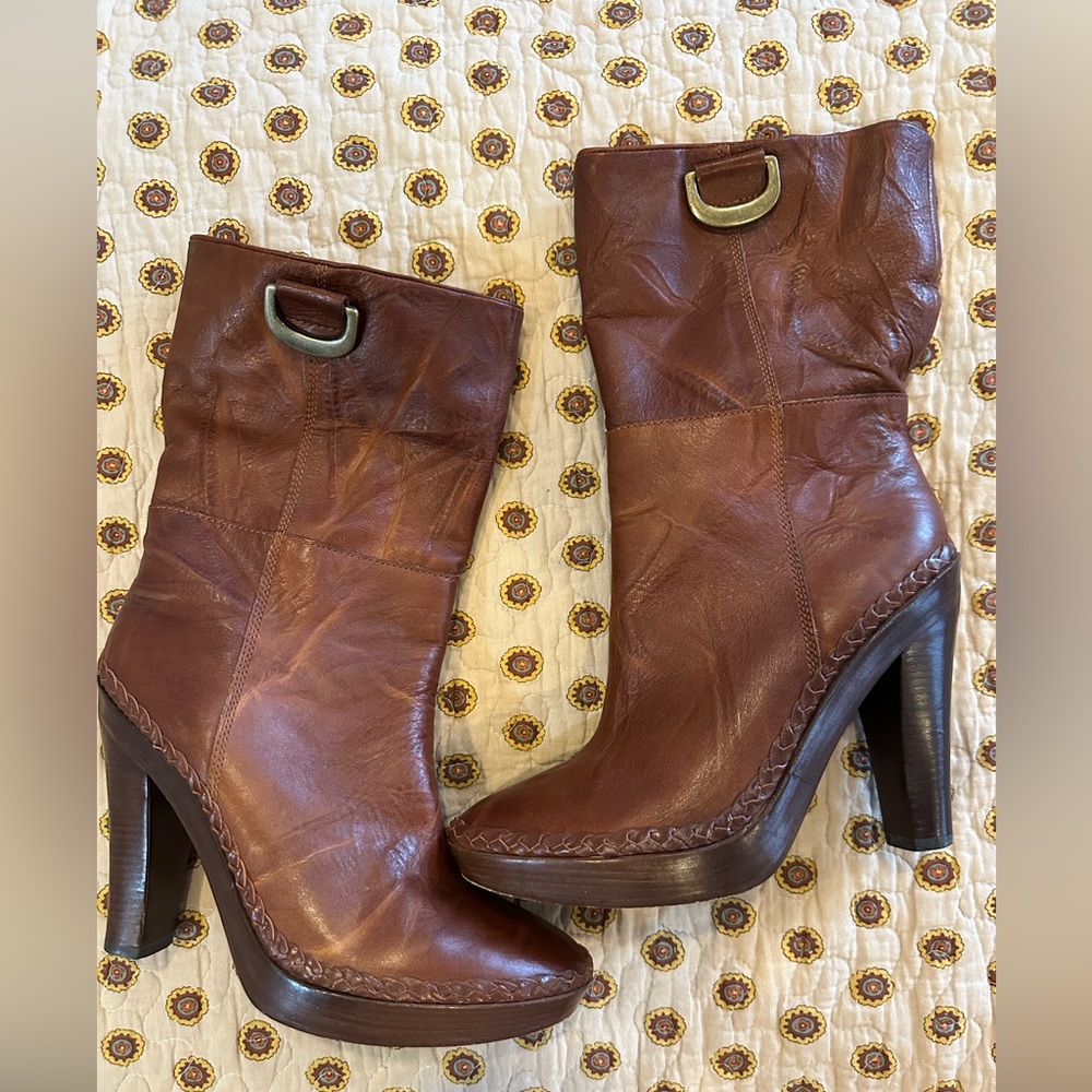 Cole Haan G Series Nike Air Leather Boots Size 8 - Picture 3 of 8
